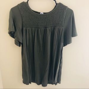 OLD NAVY 🌻 GREEN COZY SWING TOP